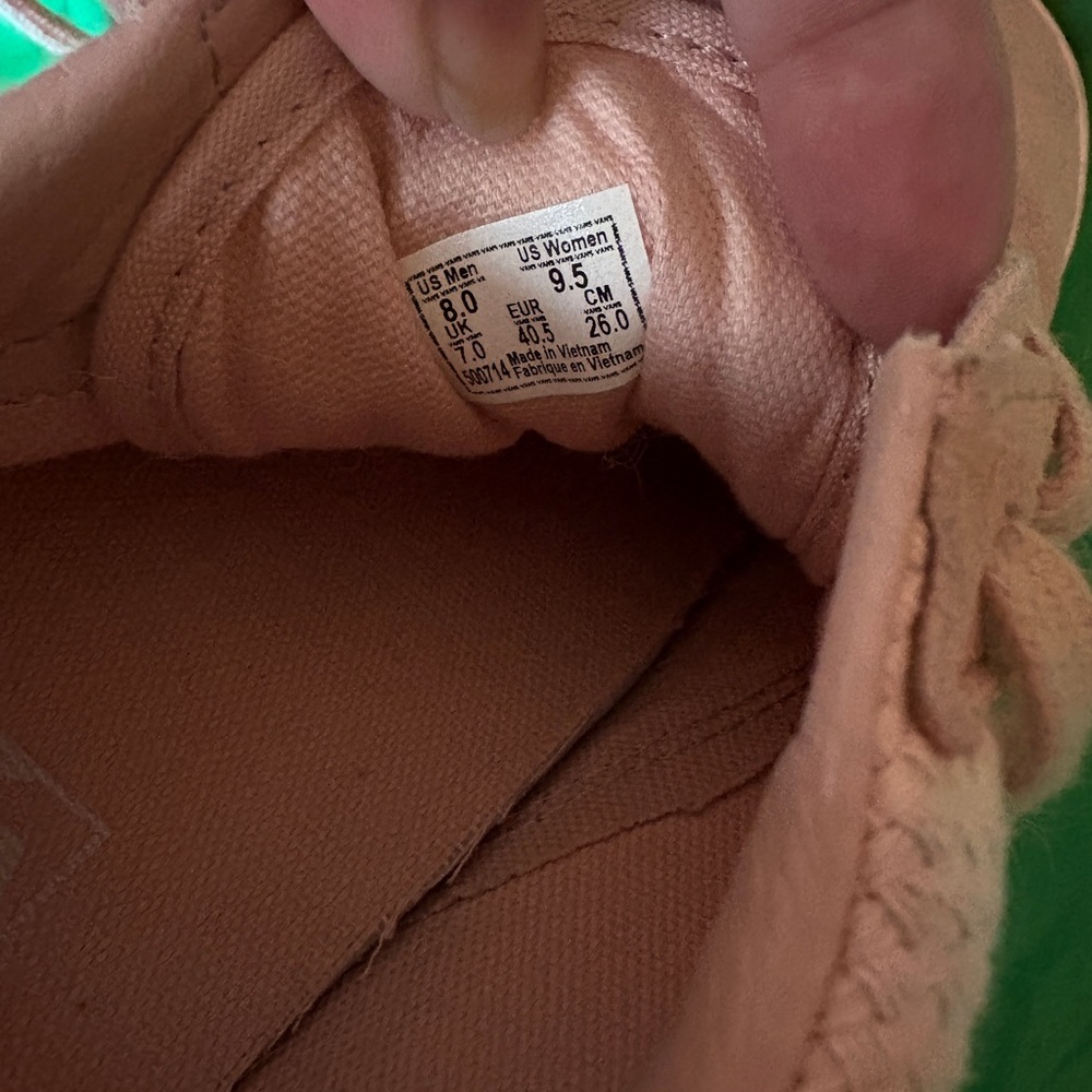 Vans Pink Low-Top Textured Suede Sneakers - Picture 9 of 9